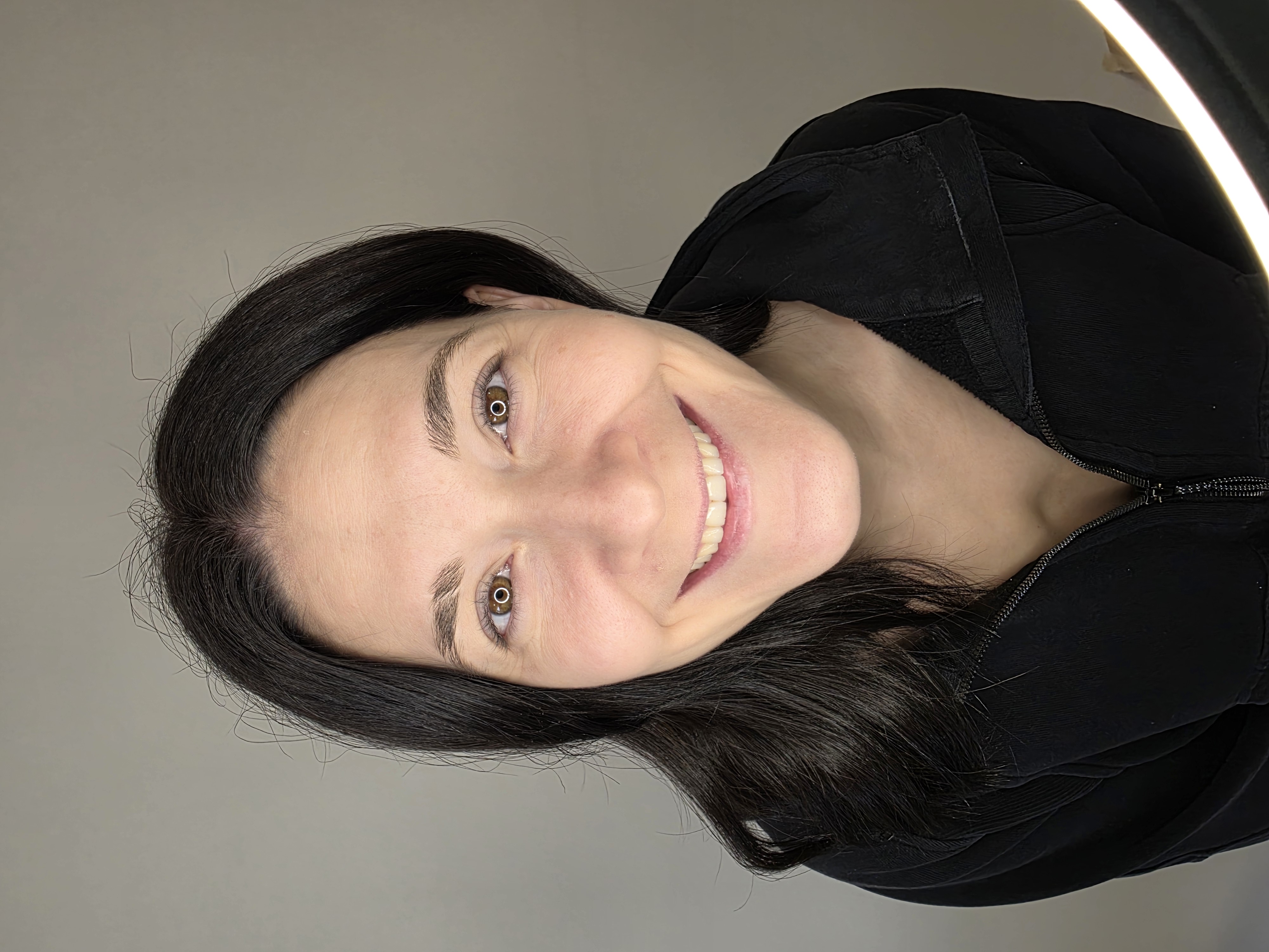 WICC Beauty client after a brow shaping treatment